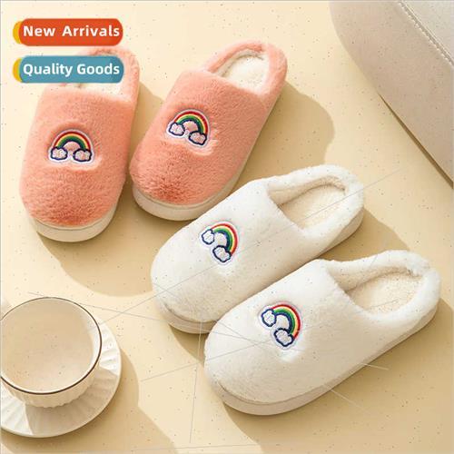 Cartoon plush cotton slippers men women couple  home cotton