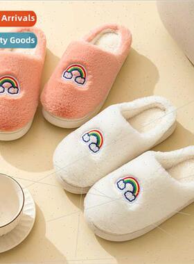 Cartoon plush cotton slippers men women couple  home cotton