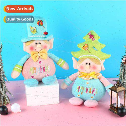 Lovely bowler hat standing doll creative knted telescopic do