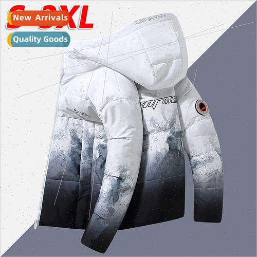 2023 winter new down jacket men women couples  short hooded