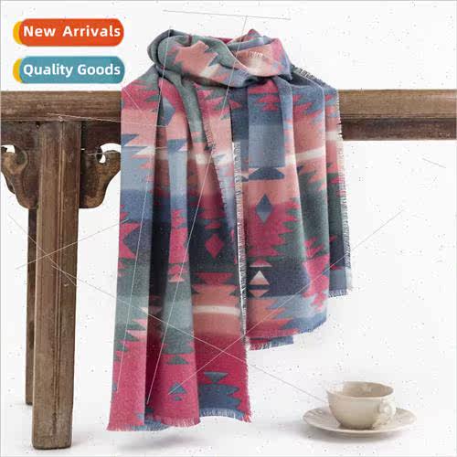 Winter new pattern imation cashmere scarf lerary retro scarf