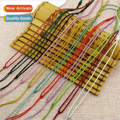 Flat Knot Double Push Necklace Rope diy handmade compilation