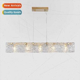 modern Crystal minim chandelier luxury post restaurant light