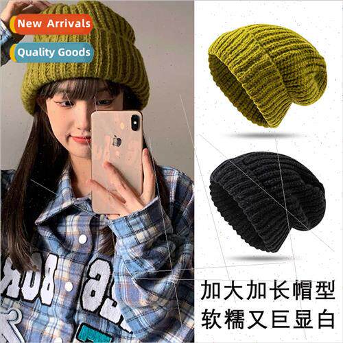 Korea loose big head circumference stacked cap versatile woo
