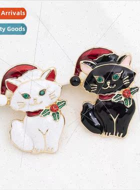 Europe Uned States Christmas  cute cute cat Christmas hat co