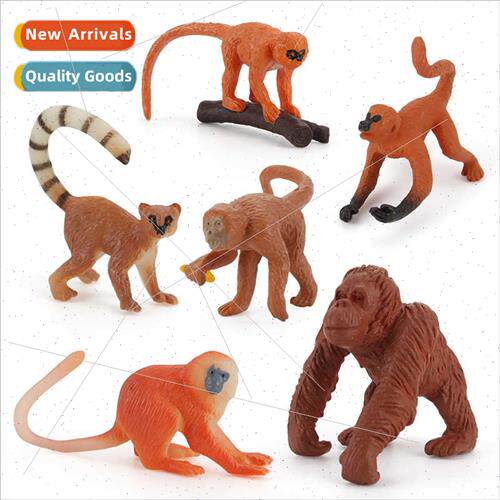 Zoo Mini Monkey Set Model Golden Monkey Orangutan Puzzle Han