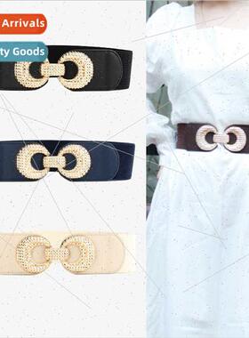 Stch elastic waist belt female dress coat waist corset wide