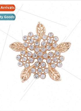 Jewellery diamond plant flower brooch ins set beat cute hund