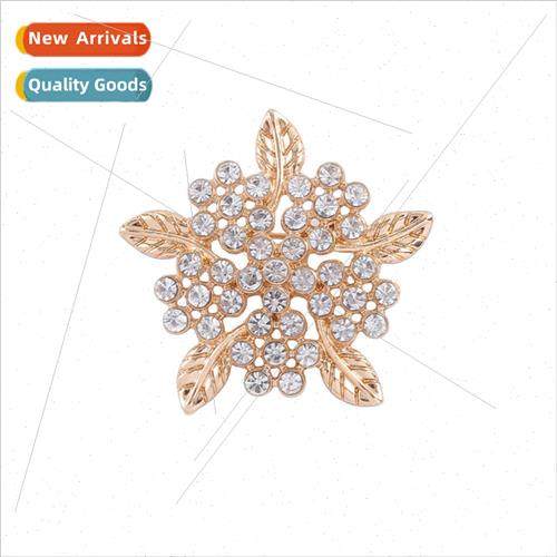 Jewellery diamond plant flower brooch ins set beat cute hund