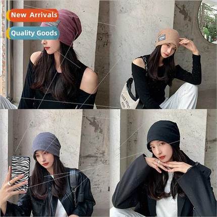 new hat female Korean  woolen pullover cap pack head show fa
