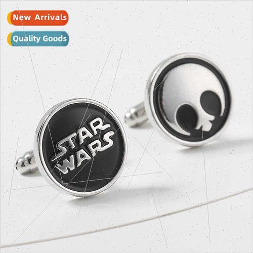 new letters STAR WARS Star Wars round cufflinks cufflinks