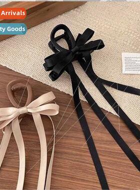 Delicate ballet wind grab clip ribbon bow hairpin female bac