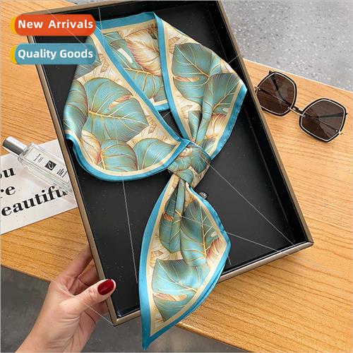 Korean  new spring fall cross small silk scarf women wh shir