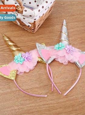 Unicorn Hair Bands Children Unicorn Party HeadbPrincess Birt