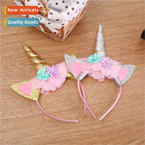 Unicorn Hair Bands Children Unicorn Party HeadbPrincess Birt