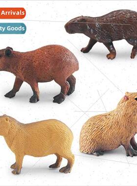 Wildlife capybara model sting capybara capybara pup decorati
