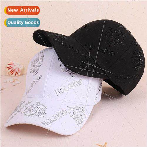 spring summer tiger head rhinestone duck tongue hat men wome