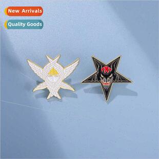che design angels devils creative versatile alloy badges per