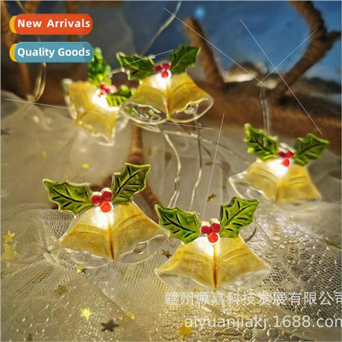 New Christmas bell light string ins room decoration colorful