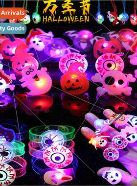 Christmas Necklace Glow Halloween Brooch Watch Ring Hallowee