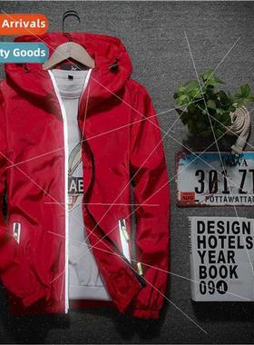 Spring Autumn thin fat plus size jacket men casual students