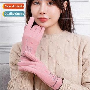 fluffy warm bear winter rabb women Autumn gloves
