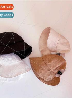 New pleated basin hat summer fashion sun hat wide brim sunsc