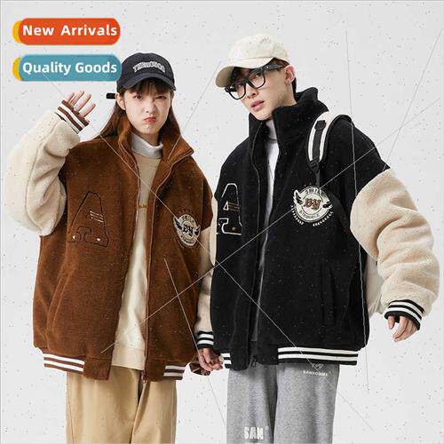 Cotton jacket men fall winter thickened warm couple  lamb wo