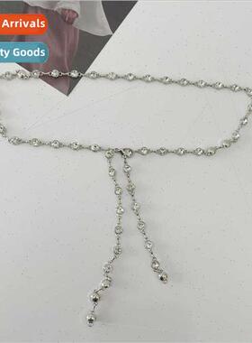 Hundreds dress Korean iron chain inlaid brick waist chain sk