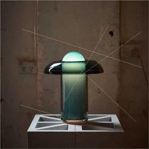 Scandinavian creative glass table lamp design simple model h