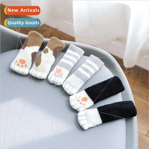 Table chair foot covers knted wool door handle gloves protec