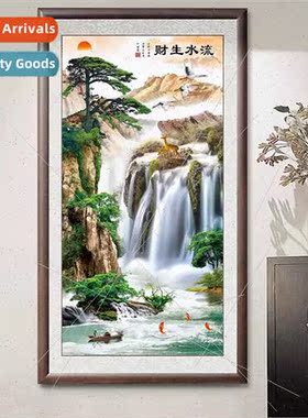 2022 new 5d cross stch full embroidery flowing water generat