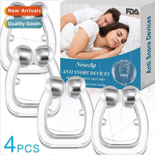 Anti Snore Stop Snoring Nose Clip licone Magnetic Sleep Tr