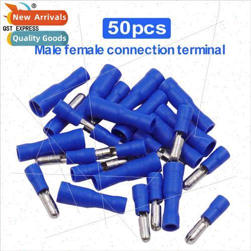 100pcs Male Female Insert Spring Cold Pressed Terminal Block