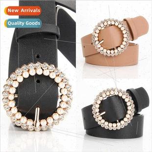 belt pearl Elegant buckle ladies alloy intellect fashion