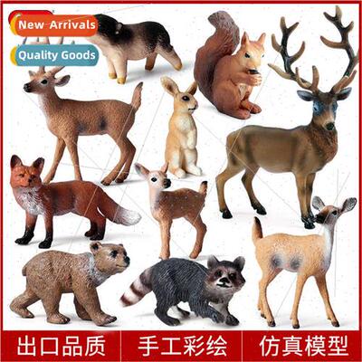 Wild est animal model whe-tailed deer red fox squirrel elk r