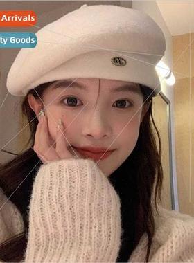 new Australian wool tweed beret sub-women autumn winter seni