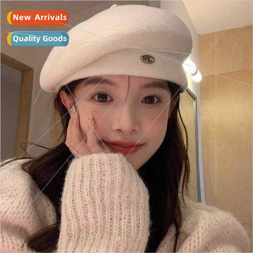 new Australian wool tweed beret sub-women autumn winter seni