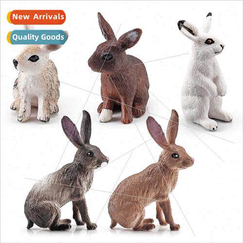 Forest wildlife rabb model mini farm ranch static hare deskt