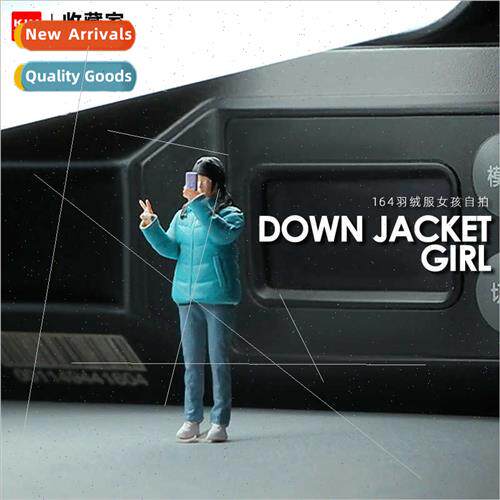 1:64 ndy girl cell phone selfie miniature doll handmade mini