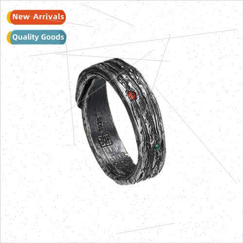 Vintage Deadwood Couple Rings Men Women Pair  Fashion Ins Ri