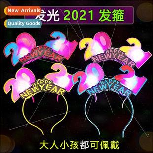 hair bands led luminous headbsca flashing digal 2021 Year