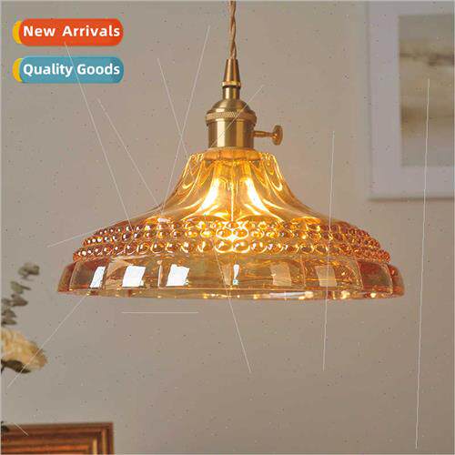 Vintage Scandinavian brass glass chandelier B&B bar restaura