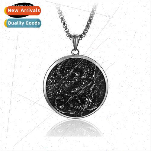 Bully dragon pendant men women pendant tanium steel nd large