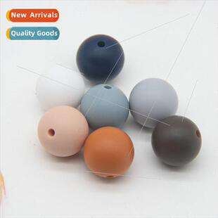 licone Beads Beads Teether Teething Stick licone Round Beads