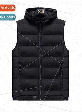 Down cotton vest men fall winter casual light  warm undershi