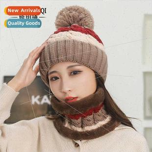 knted hat ear protection warm ladies cold Winter outdoor