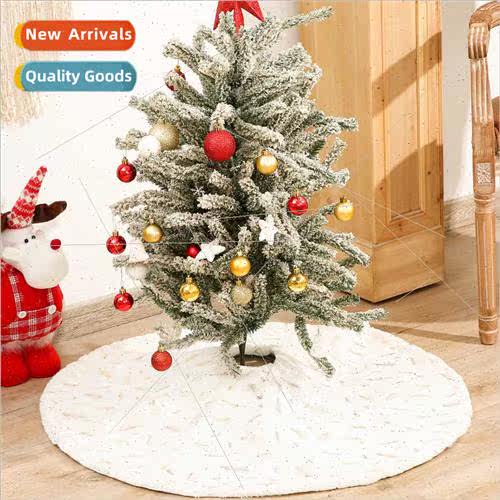 Stamping Feather Christmas Tree Skirt Decoration Supplies Fa