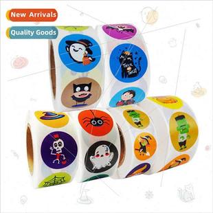 children rolls holiday pumpkin decora Halloween party labels