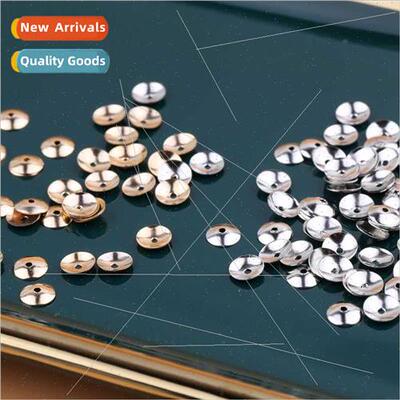 4mm 6mm brass polished flower bracket cap bead crystal bead